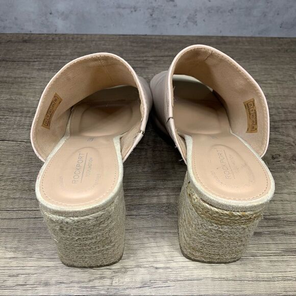 Rockport Women’s Total Motion “Amara” Slides Beige~Size 8.5 - Picture 4 of 9